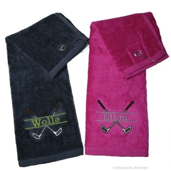 Golfhandtuch personalisiert